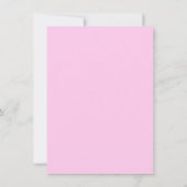 Faire-part de Baby Shower Cupcake Gâteau Rose (Dos)