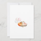 Faire-part de Baby Shower d'automne (Dos)