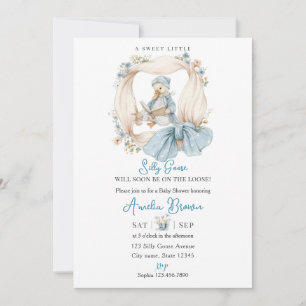 Faire-part de Baby Shower de Canard Fou Mignon