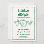 Faire-part de baby shower de style dessiné à la ma (Devant)