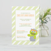 Faire-part de Baby Shower d'Oscar le Grouch (Debout devant)