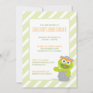 Faire-part de Baby Shower d'Oscar le Grouch