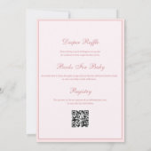 Faire-part de baby shower double face Monogramme f (Dos)