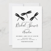 Faire-part de Baby Shower Dragon noir (Devant)