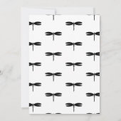 Faire-part de Baby Shower Dragon noir (Dos)