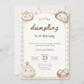 Faire-part de Baby Shower Dumpling Bébé Dumpling (Devant)