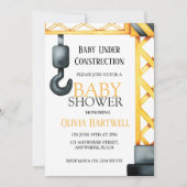 Faire-Part de Baby Shower "En Construction" (Devant)