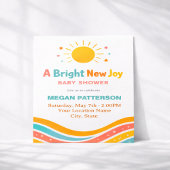 Faire-part de Baby Shower ensoleillé | Moderne et 