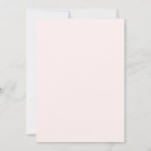 Faire-part de Baby Shower Espagnol Ourse Rose Fill (Dos)