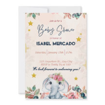 Faire-part de Baby Shower Fantaisiste – Mignon et