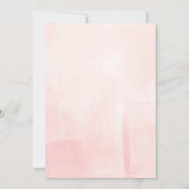 Faire-part de Baby Shower Fille au style aquarelle (Dos)