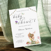 Faire-part de Baby Shower Fille Fée