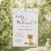 Faire-part de Baby Shower Fille Fée
