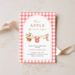 Faire-Part de Baby Shower Fille Pomme de Nos Yeux