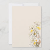 Faire-part de Baby Shower Fleur de champ Aquarelle (Dos)