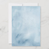 Faire-part de Baby Shower Fleur Sauvage Bleue d'Hy (Dos)