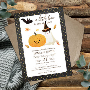 Faire-part de Baby Shower Halloween pour Little Bo