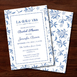 Faire-Part de Baby Shower La Dolce Vita Italien