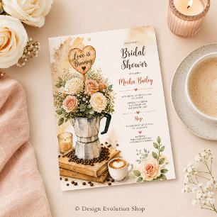 Faire-Part de Baby Shower « L'Amour est en train d