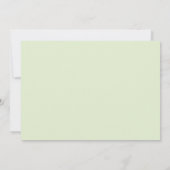 Faire-part de Baby Shower Lapin Doré Vert (Dos)