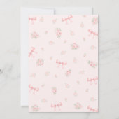 Faire-part de Baby Shower Lapin Fleuriste (Dos)