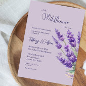 Faire-part de Baby shower Lavande