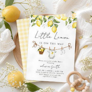 Faire-part de Baby Shower Little Lemon