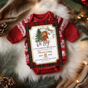 Faire-part de Baby Shower Little Lumberjack Oh B