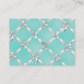 Faire-part de Baby Shower Livre Turquoise Blanc (Dos)