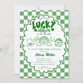 Faire-part de Baby Shower Lucky Charm (Devant)
