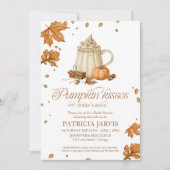 Faire-part de Baby Shower Mariage Code QR Baisers (Devant)