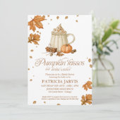Faire-part de Baby Shower Mariage Code QR Baisers (Debout devant)