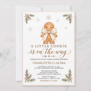 Faire-part de Baby Shower Neutre au thème de Pain