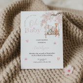 Faire-part de Baby Shower Oh Baby • Thème Fleurs d