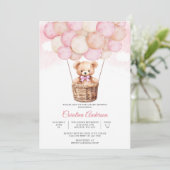 Faire-part de Baby Shower Ourson Mignon (Debout devant)