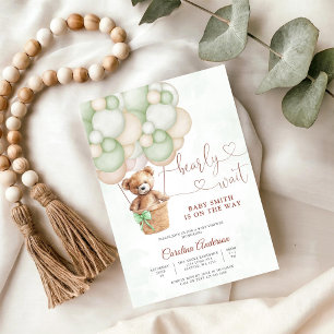 Faire-part de Baby Shower Ourson Mignon