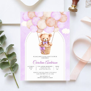 Faire-part de Baby Shower Ourson Mignon