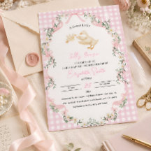 Faire-part de Baby Shower personnalisé pour bébé f