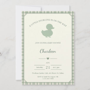 Faire-part de Baby Shower Petit Caneton En Route