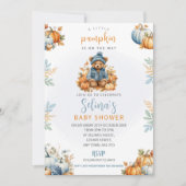 Faire-part de Baby Shower Petit Citrouille, Thème (Devant)