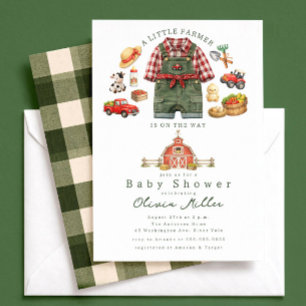 Faire-part de Baby Shower Petit Fermier