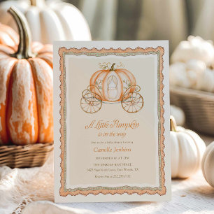 Faire-part de Baby Shower Petite Citrouille