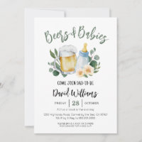 Faire-part de Baby Shower pour bébé avec boisson e