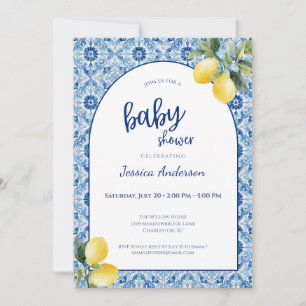 Faire-part de Baby Shower pour Bébé Citron Carrela