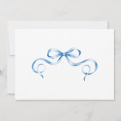 Faire-part de baby shower pour bébé garçon Ruban a (Dos)