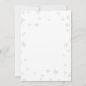 Faire-part de Baby Shower pour Bébé Hiver Voiture (Dos)