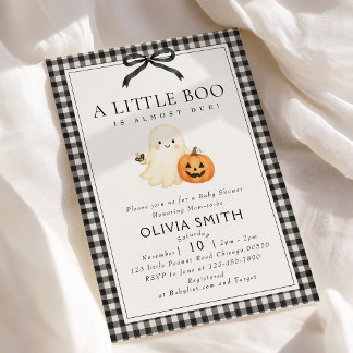 Faire-part de Baby Shower pour Bébé Little Boo, Ge