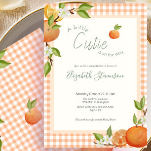 Faire-part de Baby Shower pour Bébé Mignon en Oran