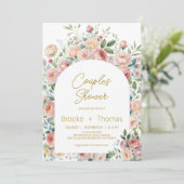 Faire-part de Baby Shower pour couples Élégant et (Debout devant)