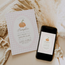 Faire-part de Baby Shower pour Fille Rose Petite C